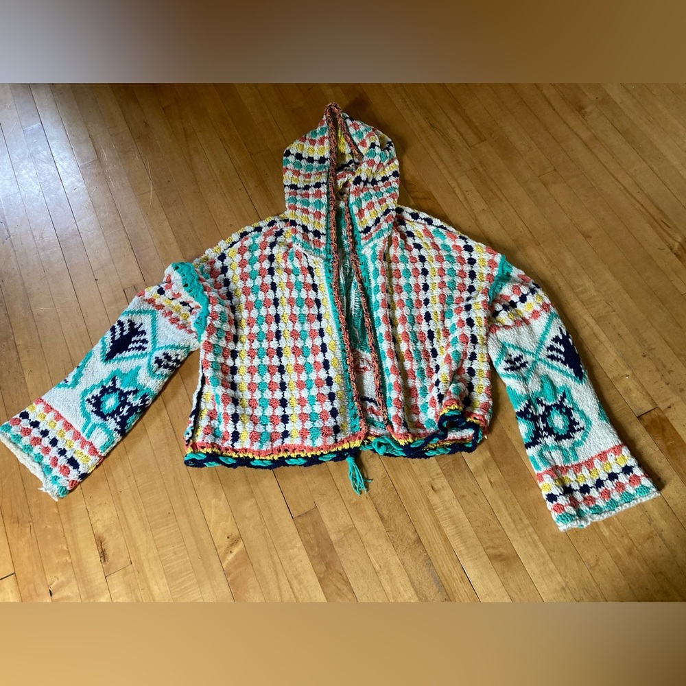 Free People Baja Baby Knit Cardigan